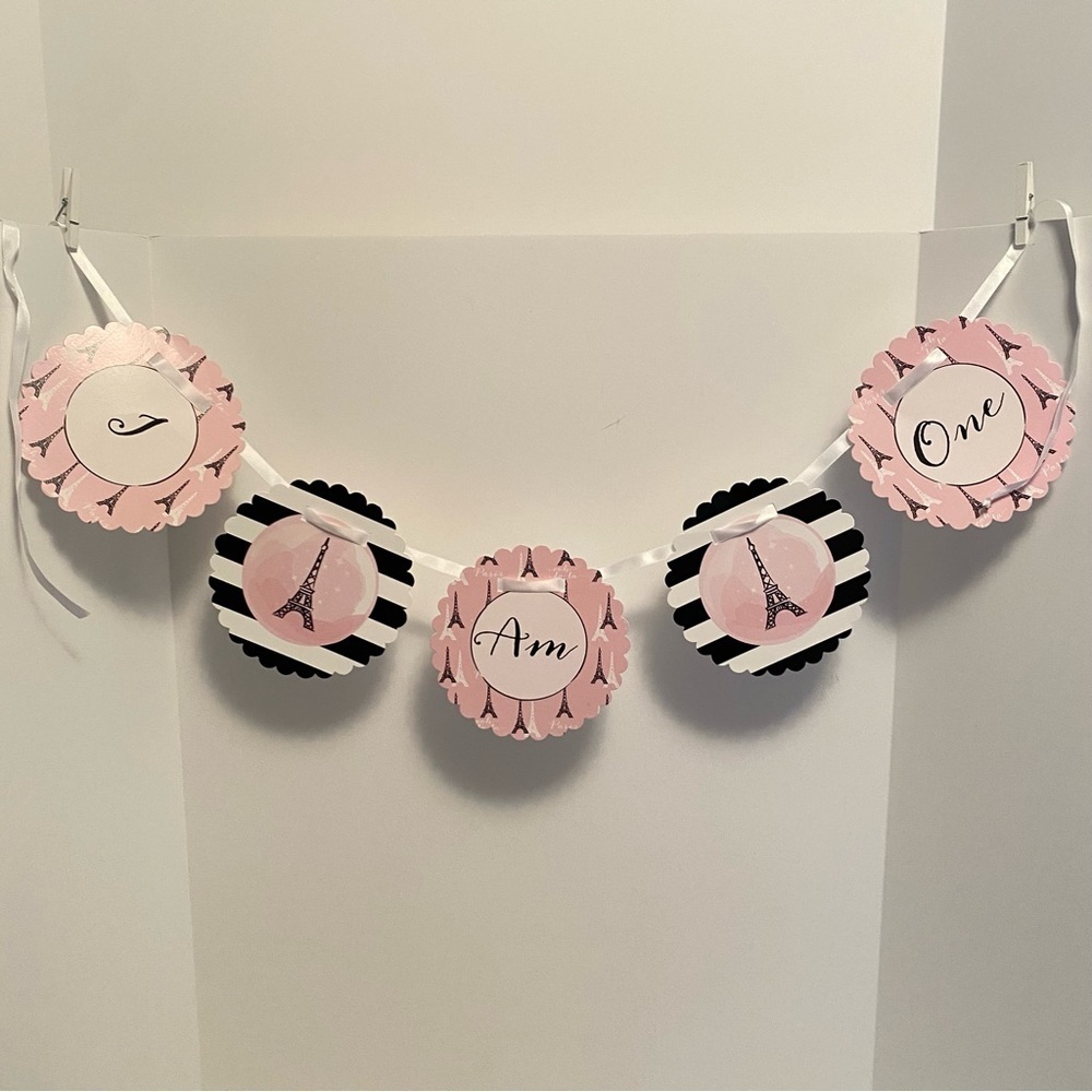 Big Dot Of Happiness Paris Ooh La La Themed First Birthday High Chair Banner